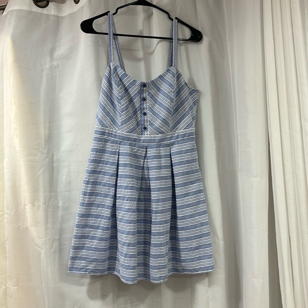 Blue & White striped dress